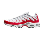 Nike Air Max Plus White University Red Wolf Grey
