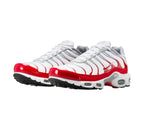 Nike Air Max Plus White University Red Wolf Grey